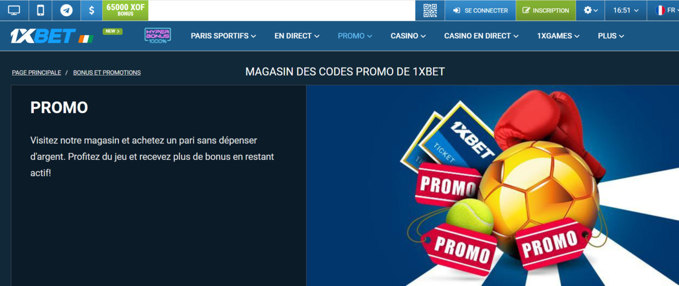 Modalités d'utilisation spécifiques aux codes promo 1xBet