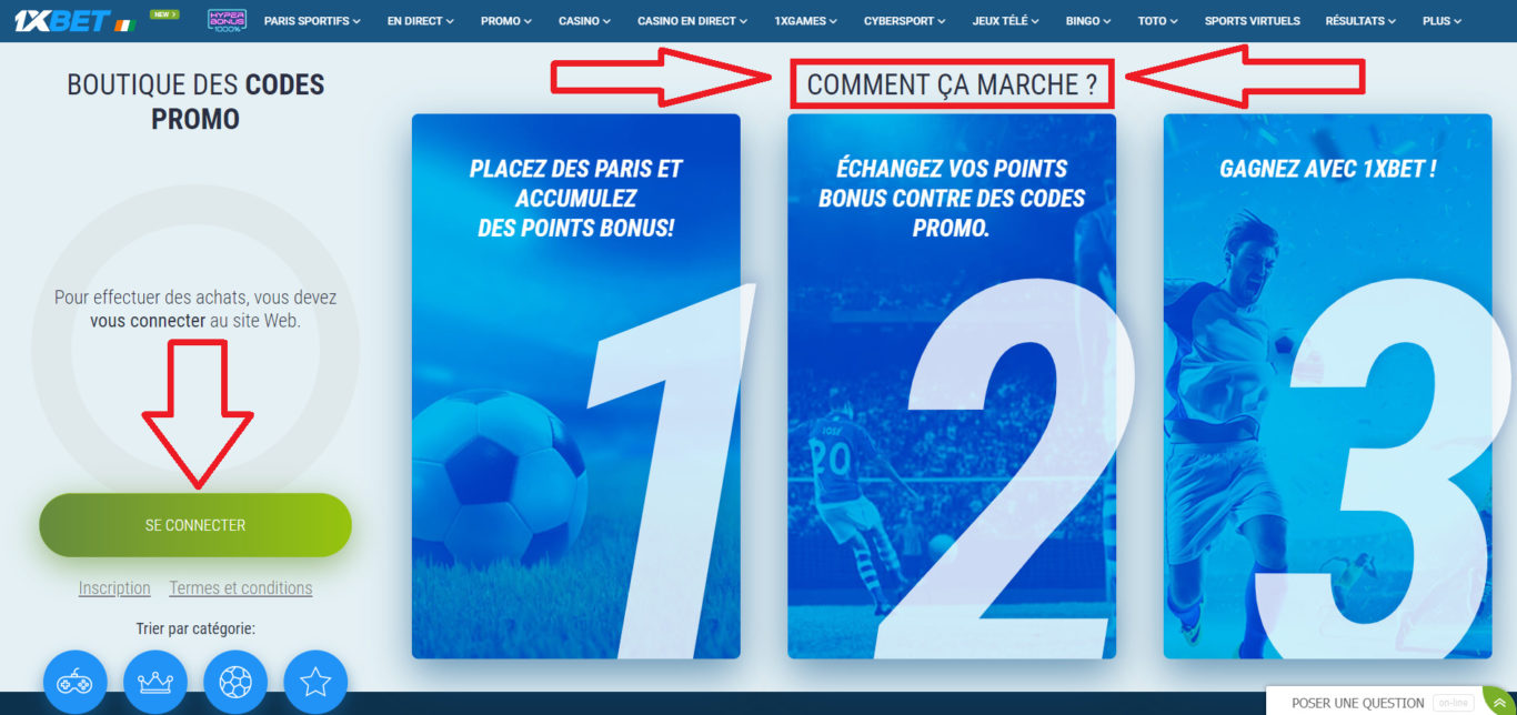 Support et assistance pour les utilisateurs de codes promo 1xBet